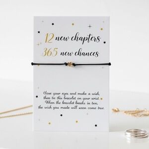 ✨ Birthday & New Year’s Wish Bracelet – Holiday Gift Edition